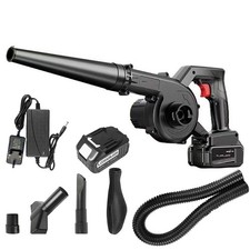 Electric Air Blower 18V Garden Snow Dust Leaf Suction Vacuum 2 Battery Optional