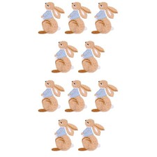  2 Count Embroidered Clothes Badges Sew Bunny Patch Rabbit Clothing