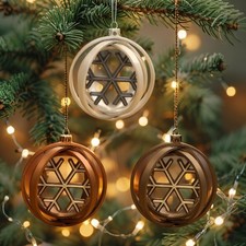 Rotating Snowflake Bauble -