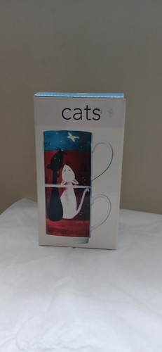 Cats stacking mugs the - stacking,