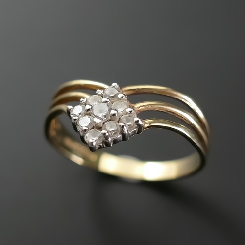 9ct yellow gold 375 - gold, wishbone