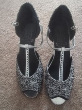silver and black sparkle dance