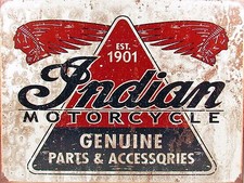 Indian Motorcycle Sign Man
