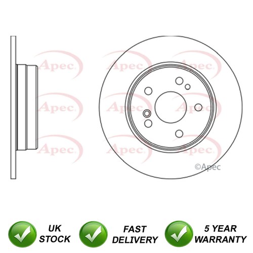 Brake disc rear sjr fits - brake,
