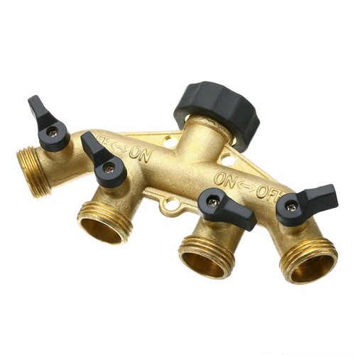 Brass way adaptor - adaptor, water