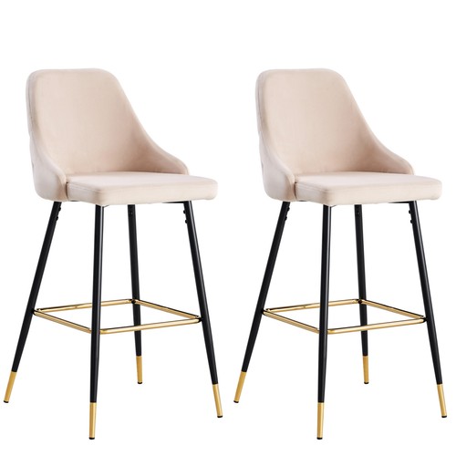Velvet barstools kitchen - barstools,