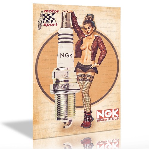 Ngk spark plug vintage garage - ngk, spark-plug