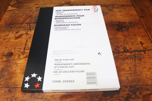 Ohp film acetate clear - film, for