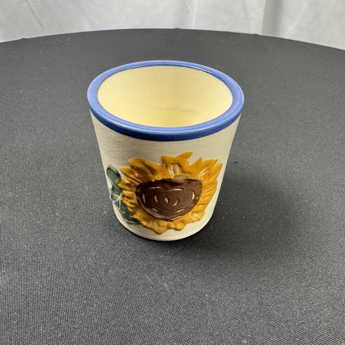 Hand painted ceramic - hand, sunflower