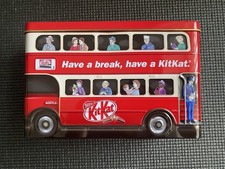 Collectable Nestlé  Kit Kat Embossed Empty Metal Tin London Double Decker Bus 10