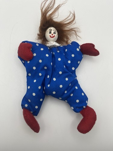 Vintage blue and white pierrot - blue,
