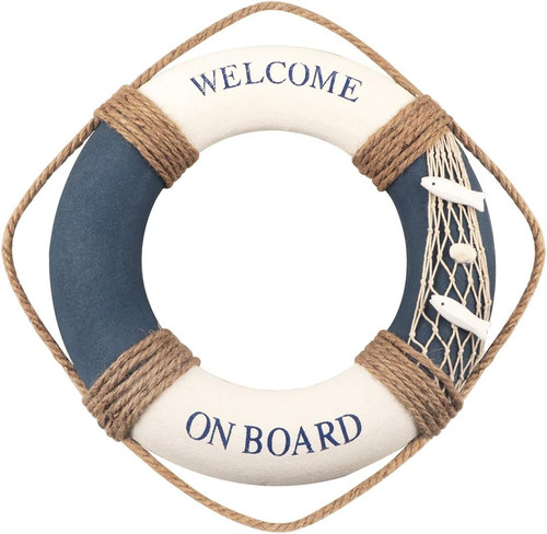 Nautical life ring decoration - life,