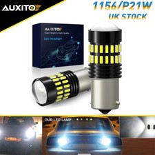 2X AUXITO LED 1156 P21W White Canbus Reverse Light Bulbs Side DRL Backup 382
