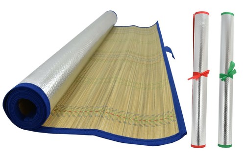 Straw beach mat roll - roll, carry