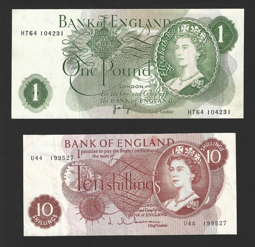 Pound 10 shillings old - 1, &