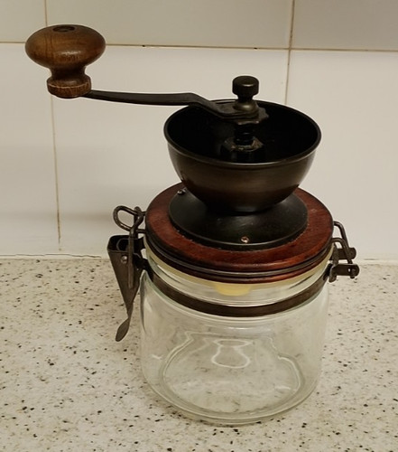 Hand coffee grinder - hand, with