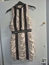 Sleeveless bodycon Mini Dress From Asos Size 10. Champagne Colour