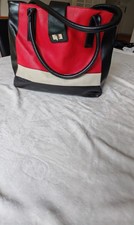 Wallis Red Black & Cream Tote