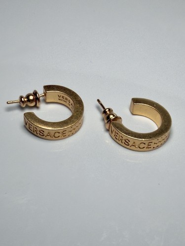 Versace small hoop earrings - small,