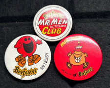 3 X MR MEN BEEFEATER BUTTON