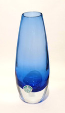 Vintage Swedish Blue Glass