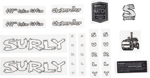 Surly steamroller decal set - surly,