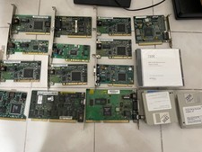 Job lot of Vintage Network Cards and Driver Disks mostly IBM
