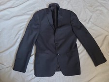 FRENCH EYE gents Grey Subtle Check Suit Jacket 38" Used Vg