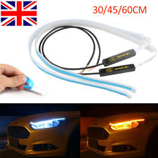 2pcs Sequential LED Strip Turn Signal Indicator Car DRL Daytime Running Light UK