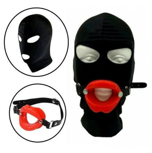 Bondage open mouth hood gimp - bondage,