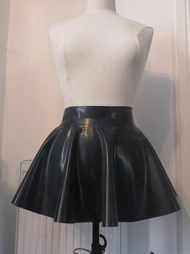 Latex skater skirt red or - latex,