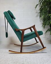 Mid Century Norwegian Ingmar Relling Westnofa Rocking Chair Rare