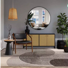 Save 50% - Asiatic Muse Retro Grey Cut Pile Rug - 150cm x 80cm