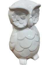 Large White Ceramic Owl