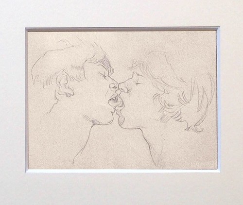 Nude vintage drawing - nude,
