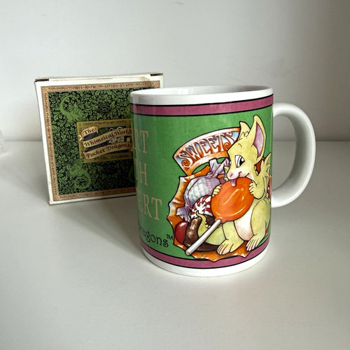 Vintage pocket dragons mug - vintage,