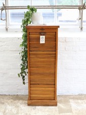 French Vintage Tambour Fronted Cabinet