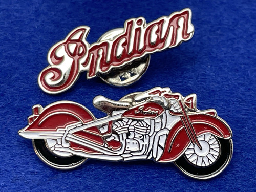 Vintage indian motorcycle - motorcycle, pin
