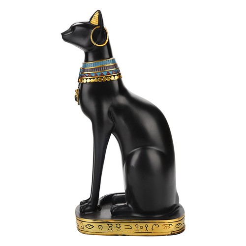 Egyptian cat resin statue - egyptian,