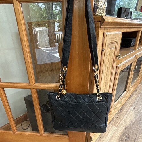 Vintage chanel medium black - vintage,