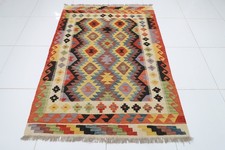 5x7 ft Geometric Wool Kilim