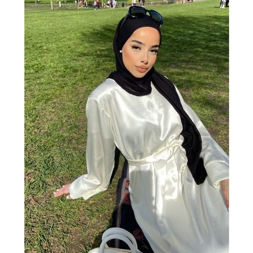 Dubai abaya muslim women satin - dubai,