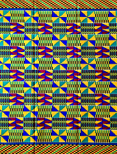 *NEW* KENTE African Print 100% Cotton Ankara Craft. Sold By The Yard/Per Yard.