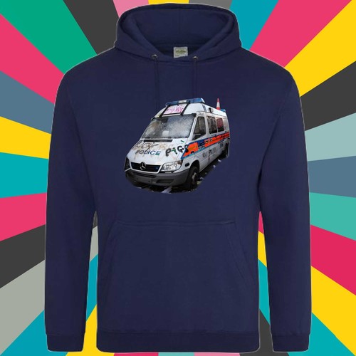 Police riot van hoody - hoody, various