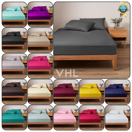 Plain dyed fitted sheet - plain,