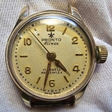 Pronto Alinox Masterflex Swiss made Vintage Watch Mechananical Ladies Watch
