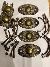 FOUR ORIGINAL ANTIQUE BRASS
