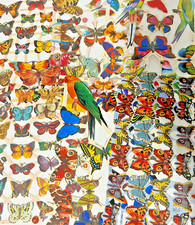 Decoupage Butterfly Butterfly's x 6 Sheets Victorian style scraps lithograph