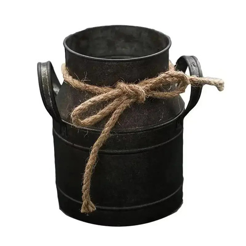 Retro old tin flower - old,
