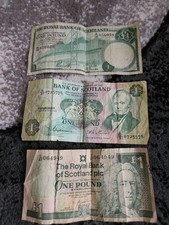3 Scottish Pound Notes 1969